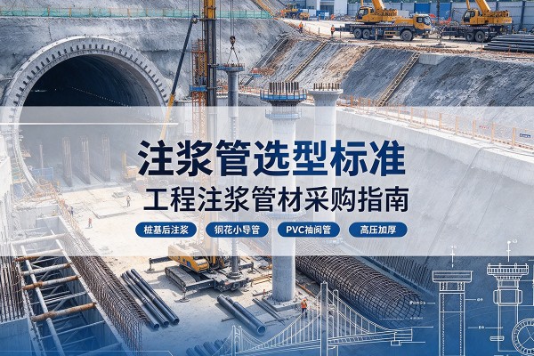 峡江注浆管选型标准