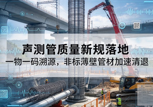 峡江声测管质量新规落地，一物一码溯源，非标薄壁管材加速清退