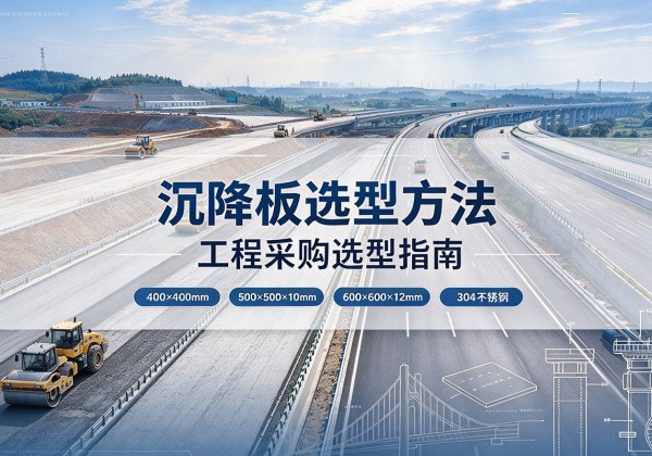峡江沉降板选择方法