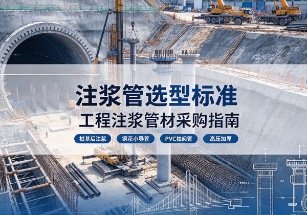 峡江注浆管选型标准
